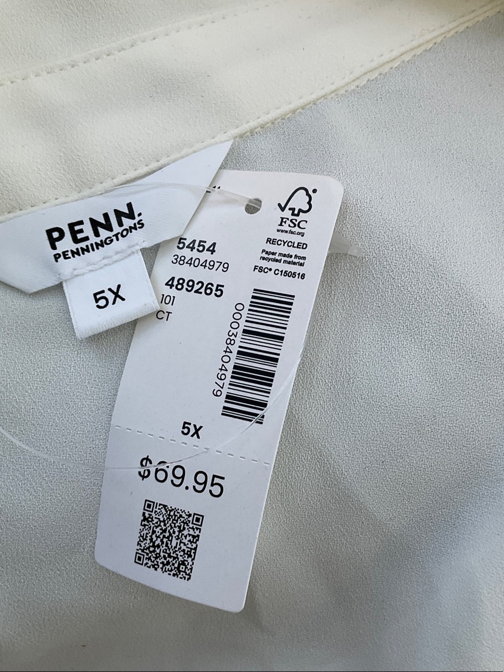 Penningtons White Button-Up Blouse - Picture 6 of 7